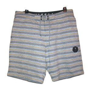 Vissla Stripe Boardshorts Swim Shorts Trunks Men's L